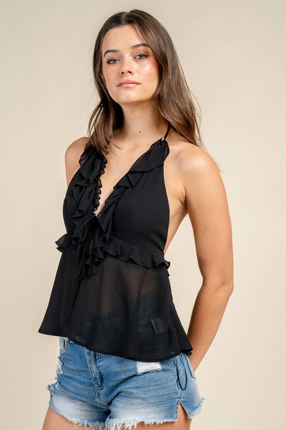 Bright Lights Lace Halter