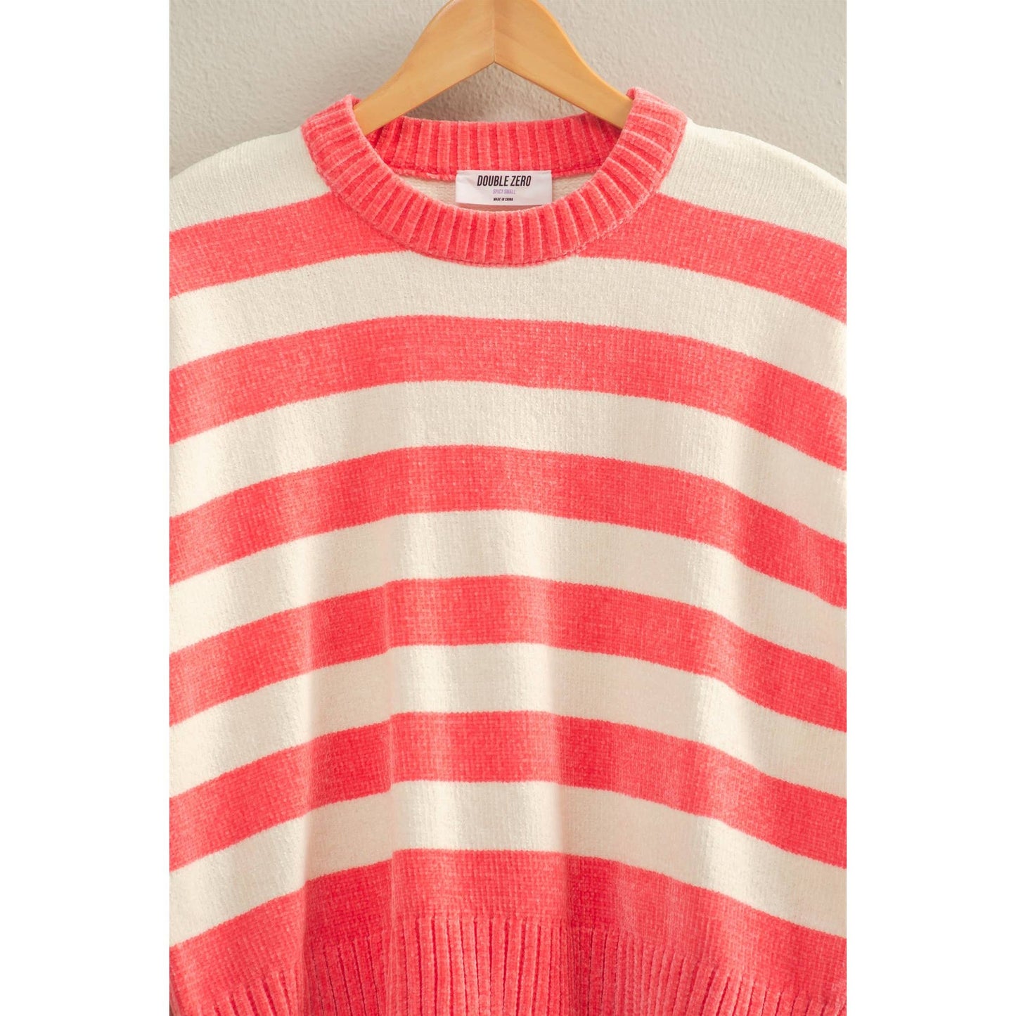 Cuddly Vibes Striped Sweater