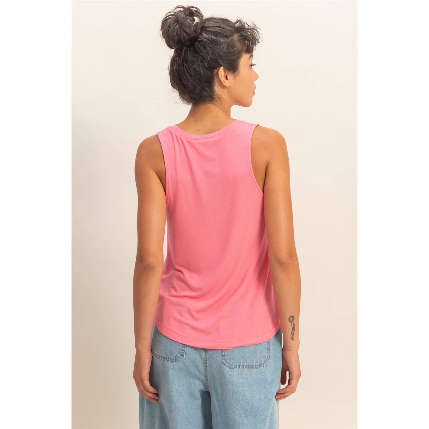 Basic Babe Rayon Flow Tank