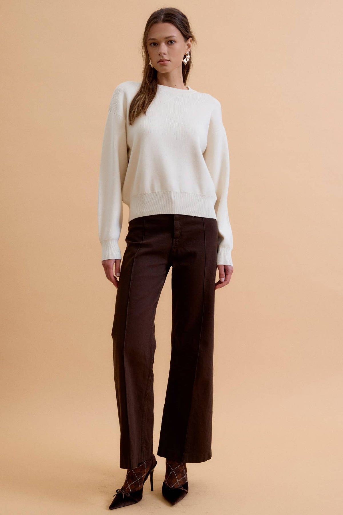 Ivy League Crop Sweatshirt