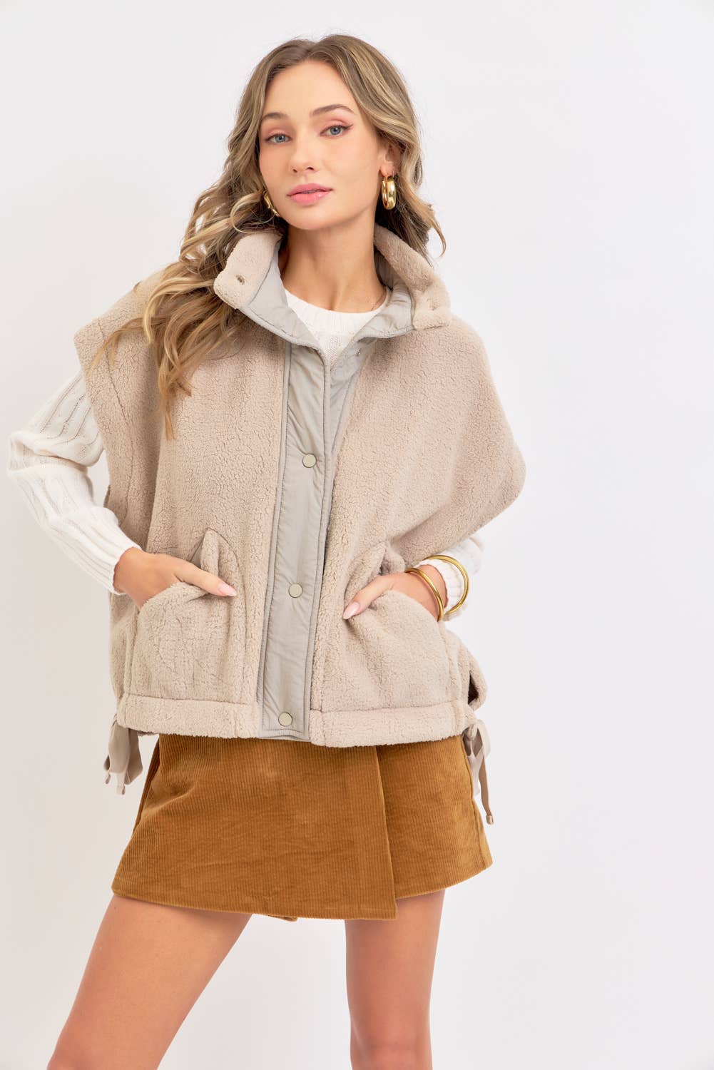 Cozy Are We Fleece Vest