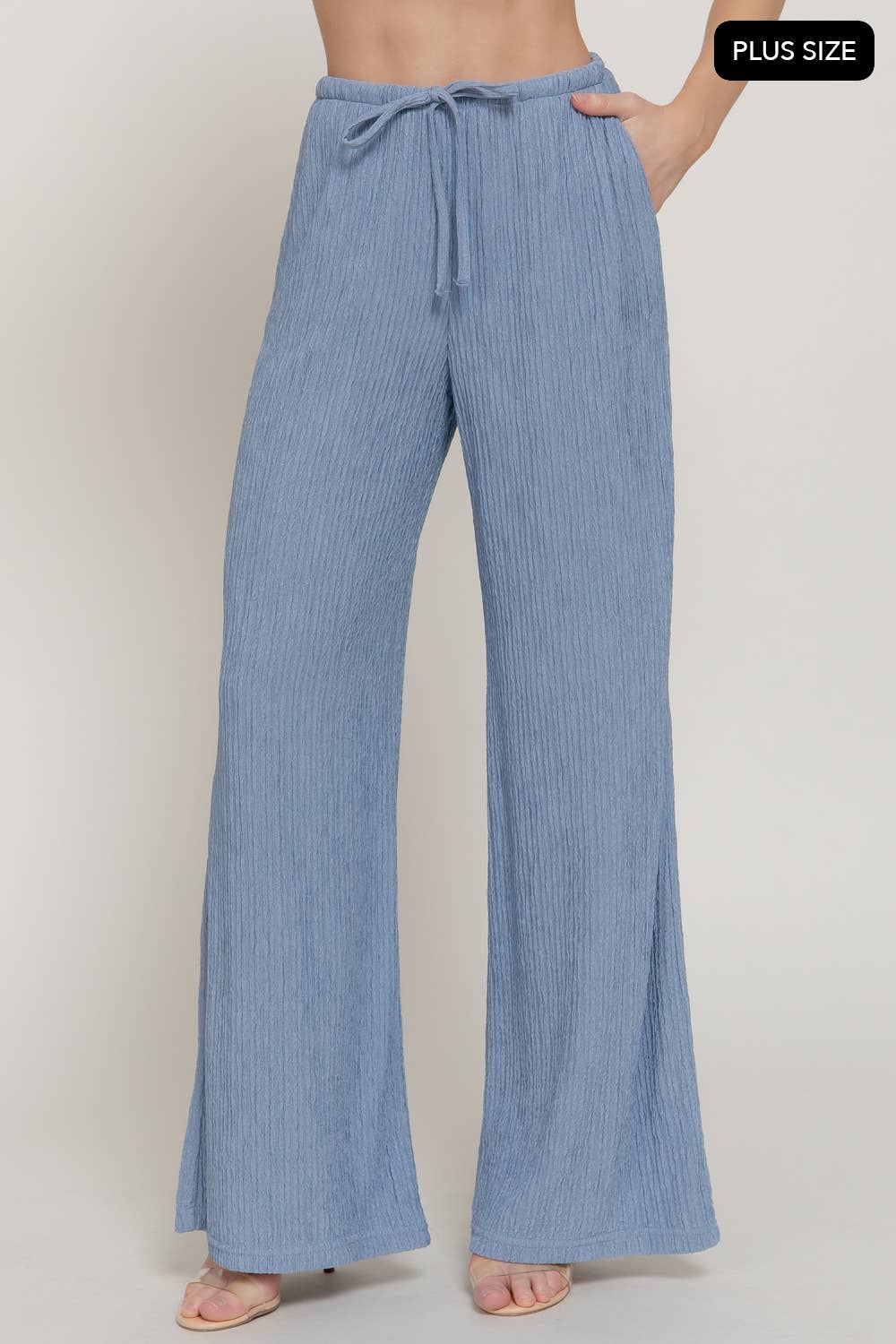 PLUS Crinkle Pallazo Pant