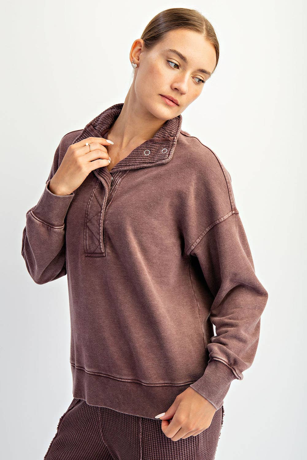 On the Go Cozy Snap Pullover