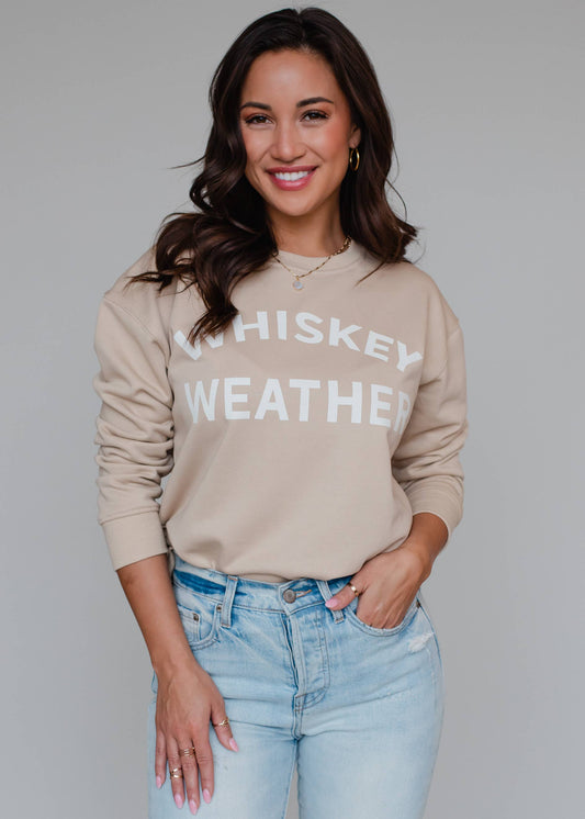 Tan Whiskey Weather Sweatshirt