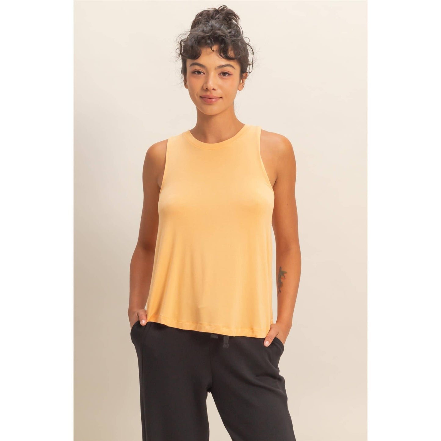 Basic Babe Rayon Flow Tank
