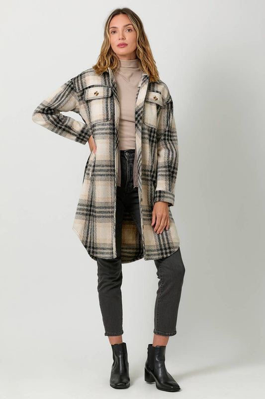 Almond Longline Shacket