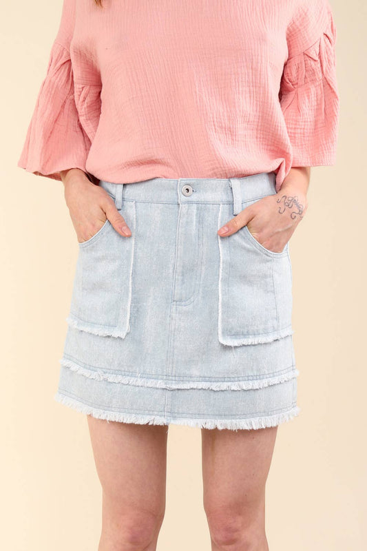 Darling Denim Mini Skirt