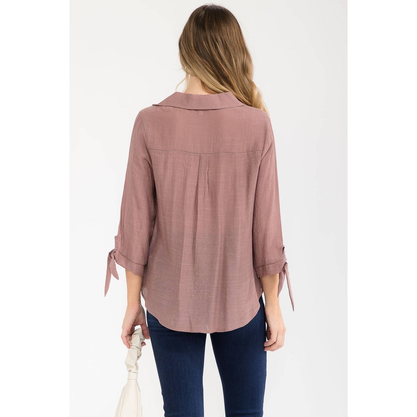 Papaya Gauze Top