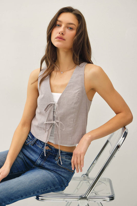Pinny Striped Vest