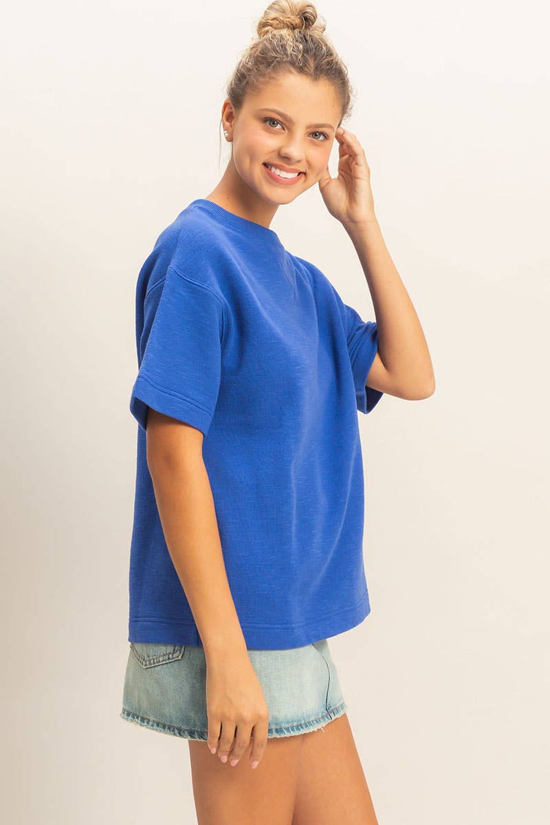 Saige Rolled Sleeve Top