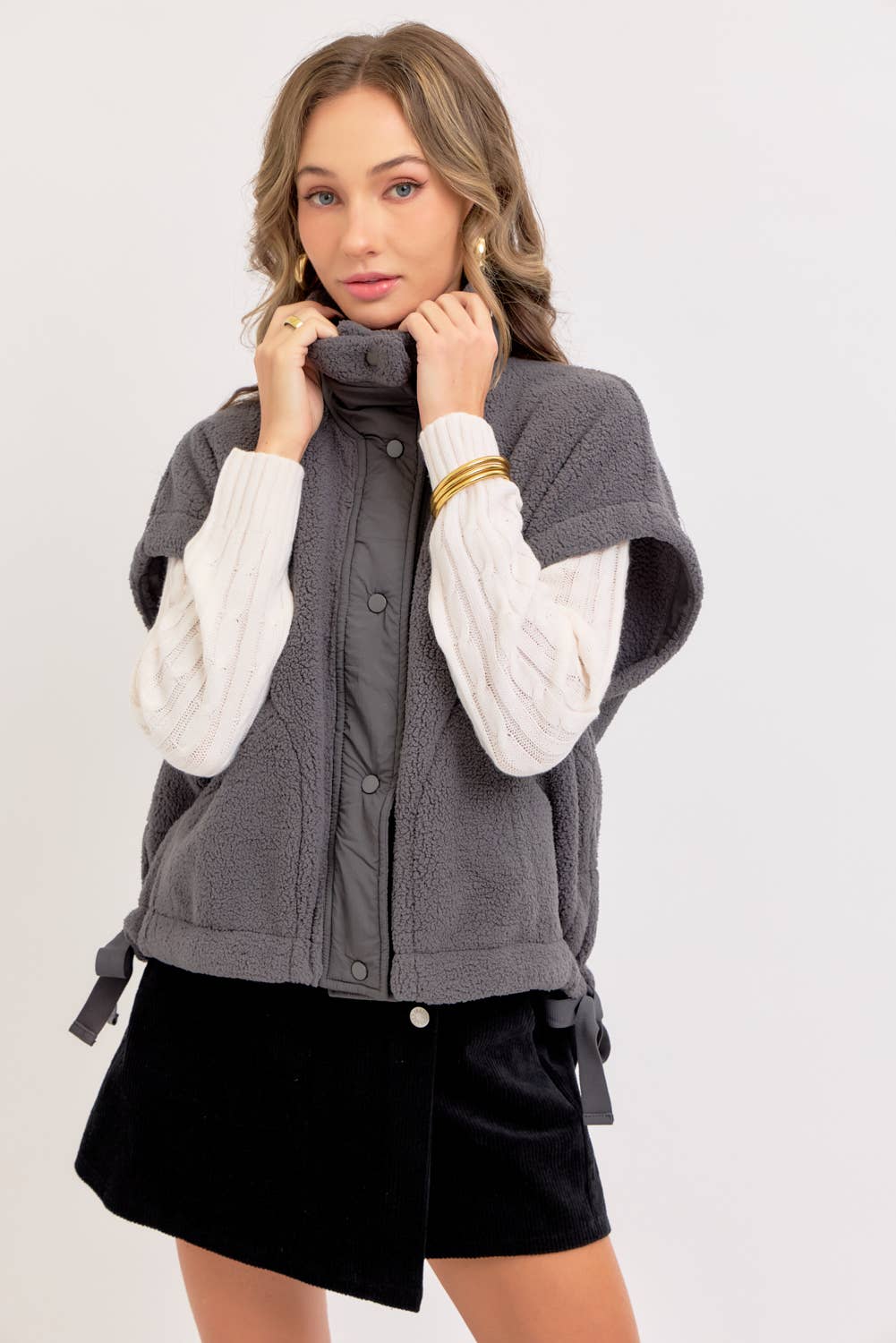 Cozy Are We Fleece Vest