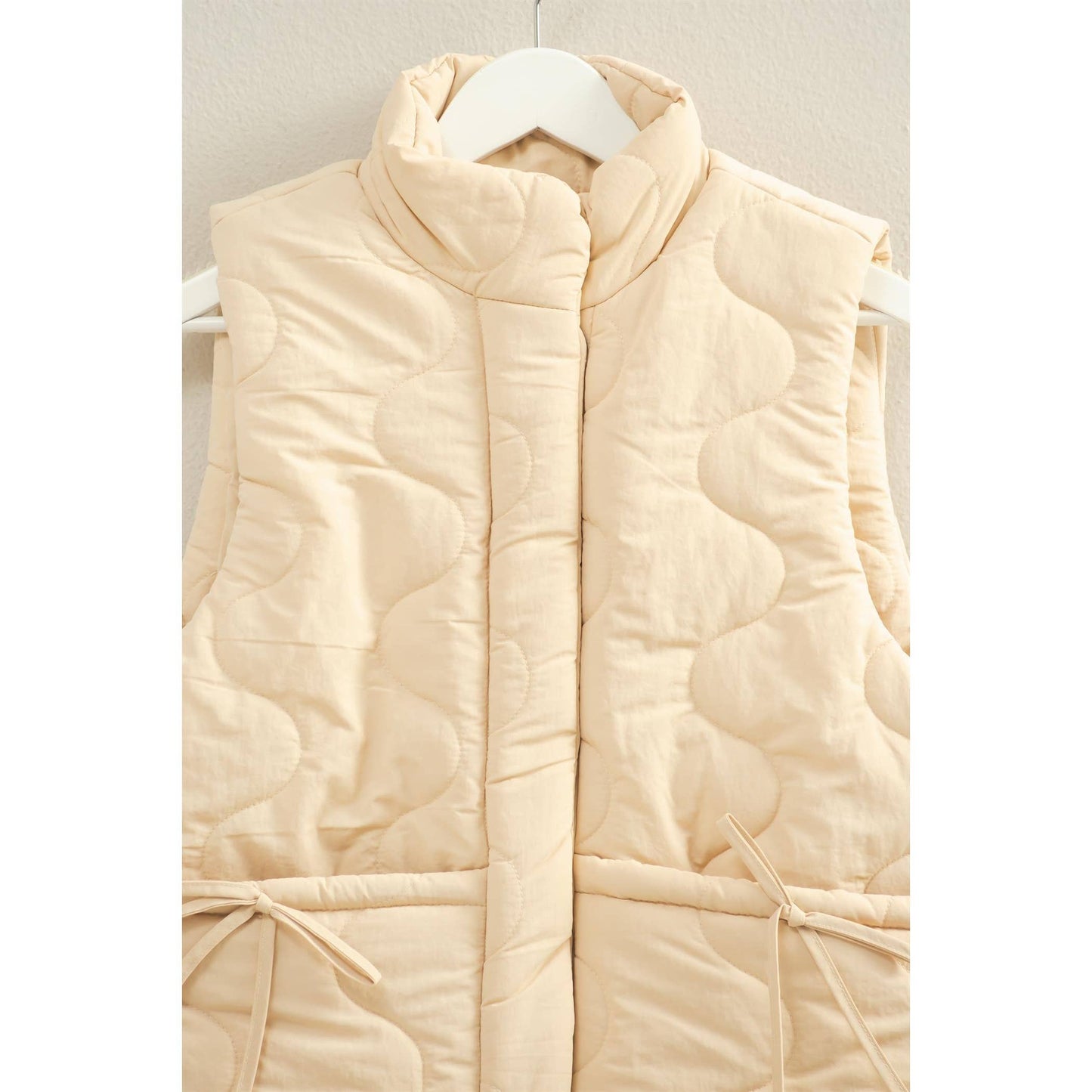 Quilted Wave Red Vest