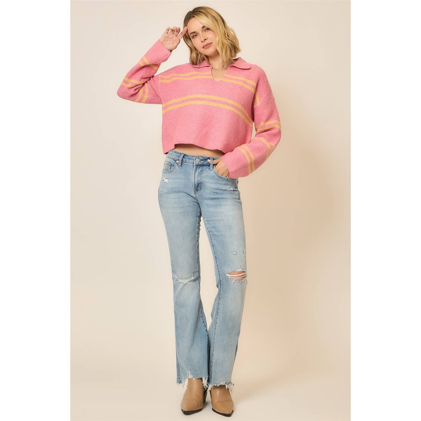 Boat Babe Navy Sweater