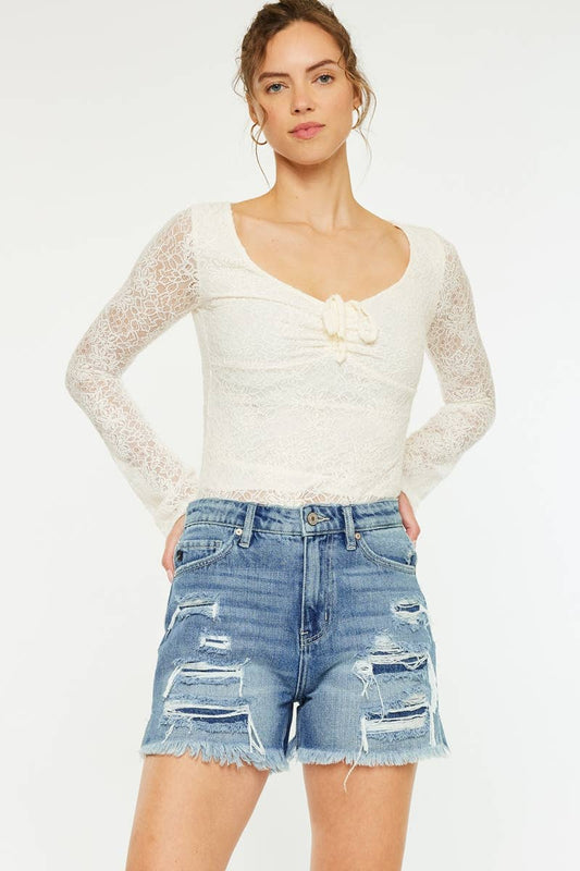 Sunrise Sunburn Denim Shorts