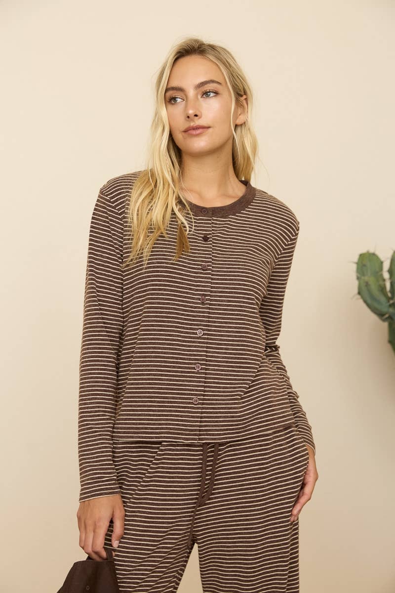 Calista Striped Cardigan