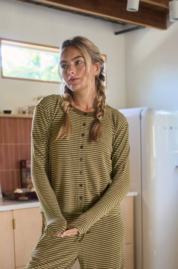 Calista Striped Cardigan