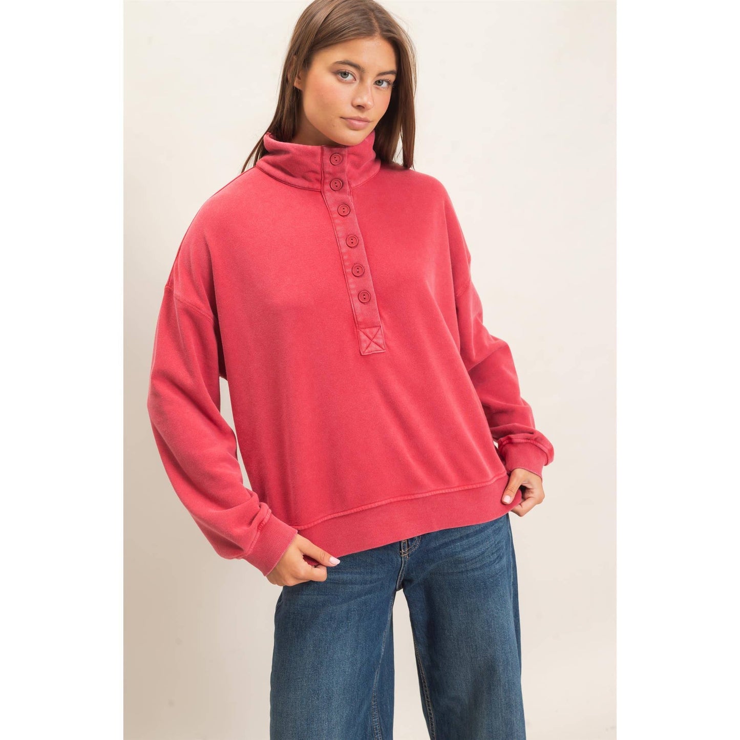 Cozy Vibes Mineral Wash Sweatshirt