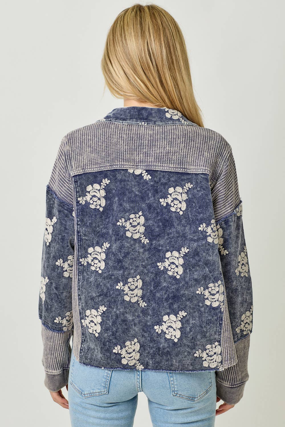 Baby Blues Floral Shacket