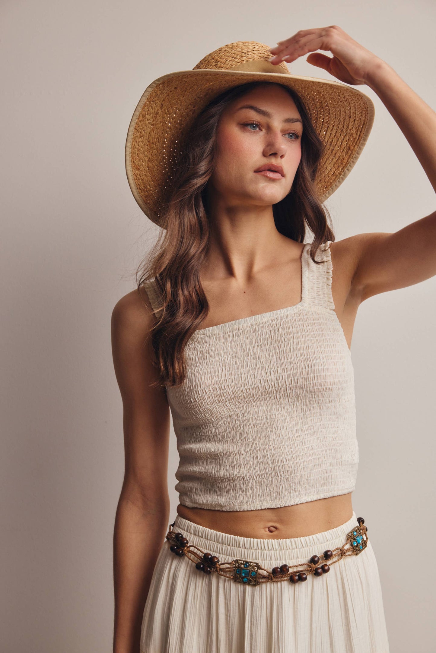 All Aboard Smocked Tank