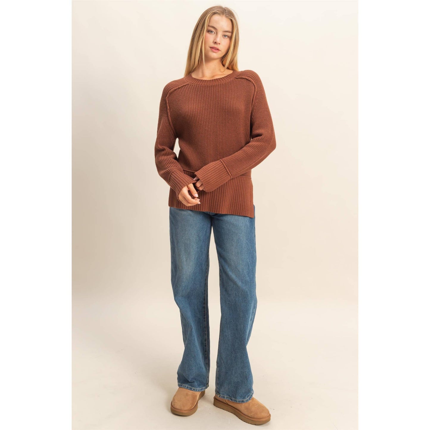 Chiara Side Slit Sweater