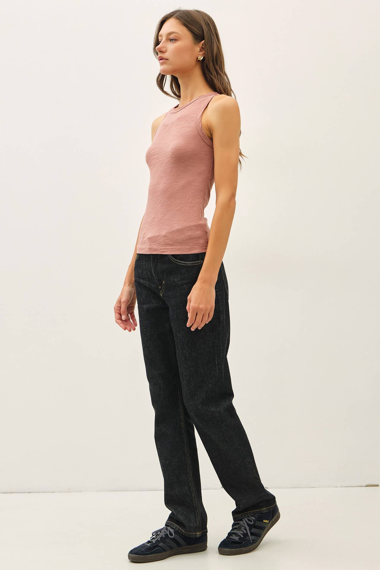 GARMENT DYED COTTON SLUB TANK TOP