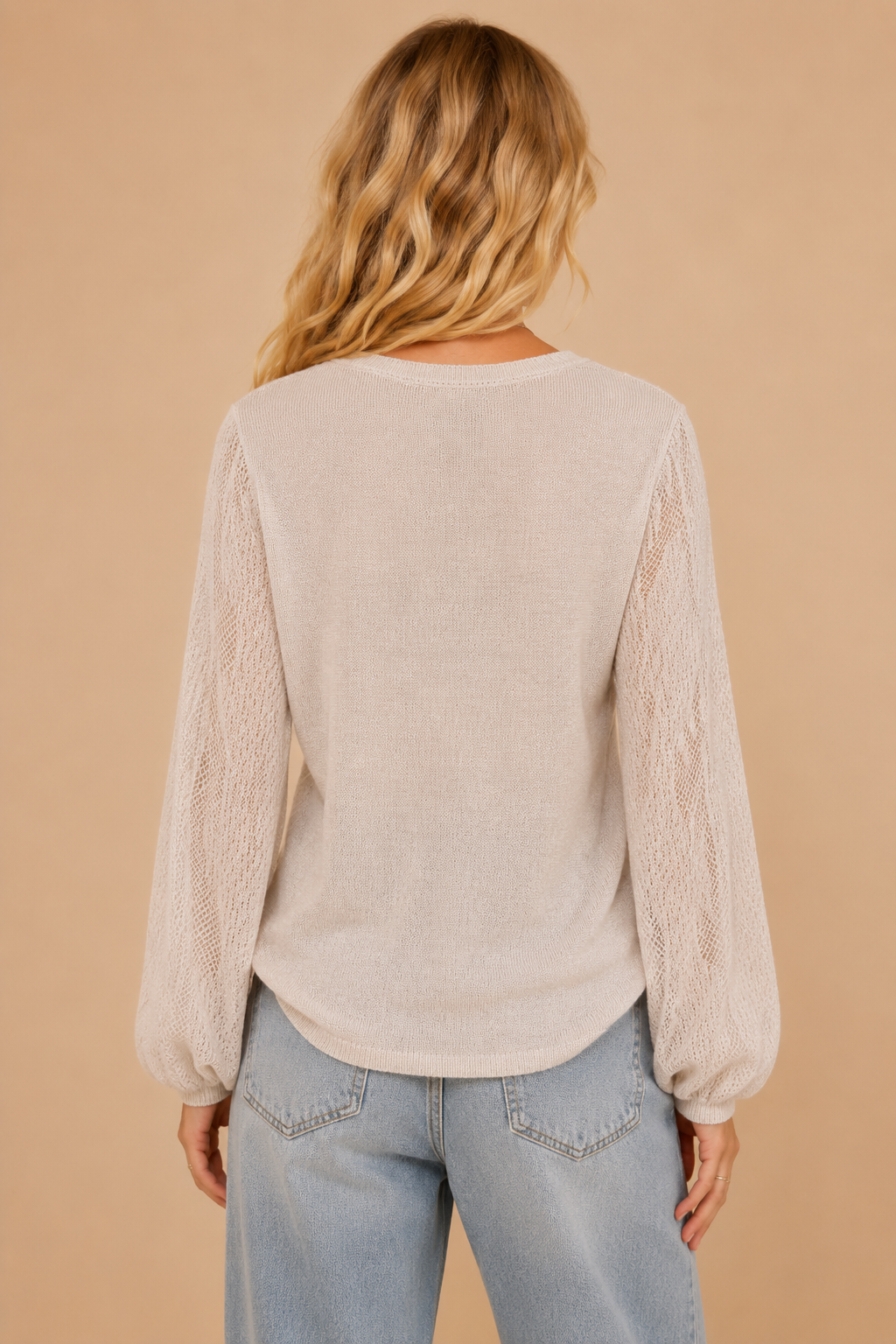 Lucid Pointelle Knit Sweater