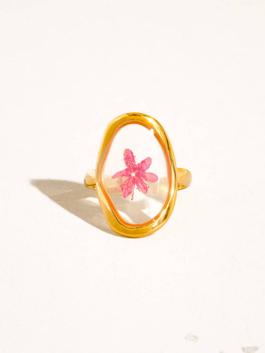 Flint 18K Gold Floral Ring