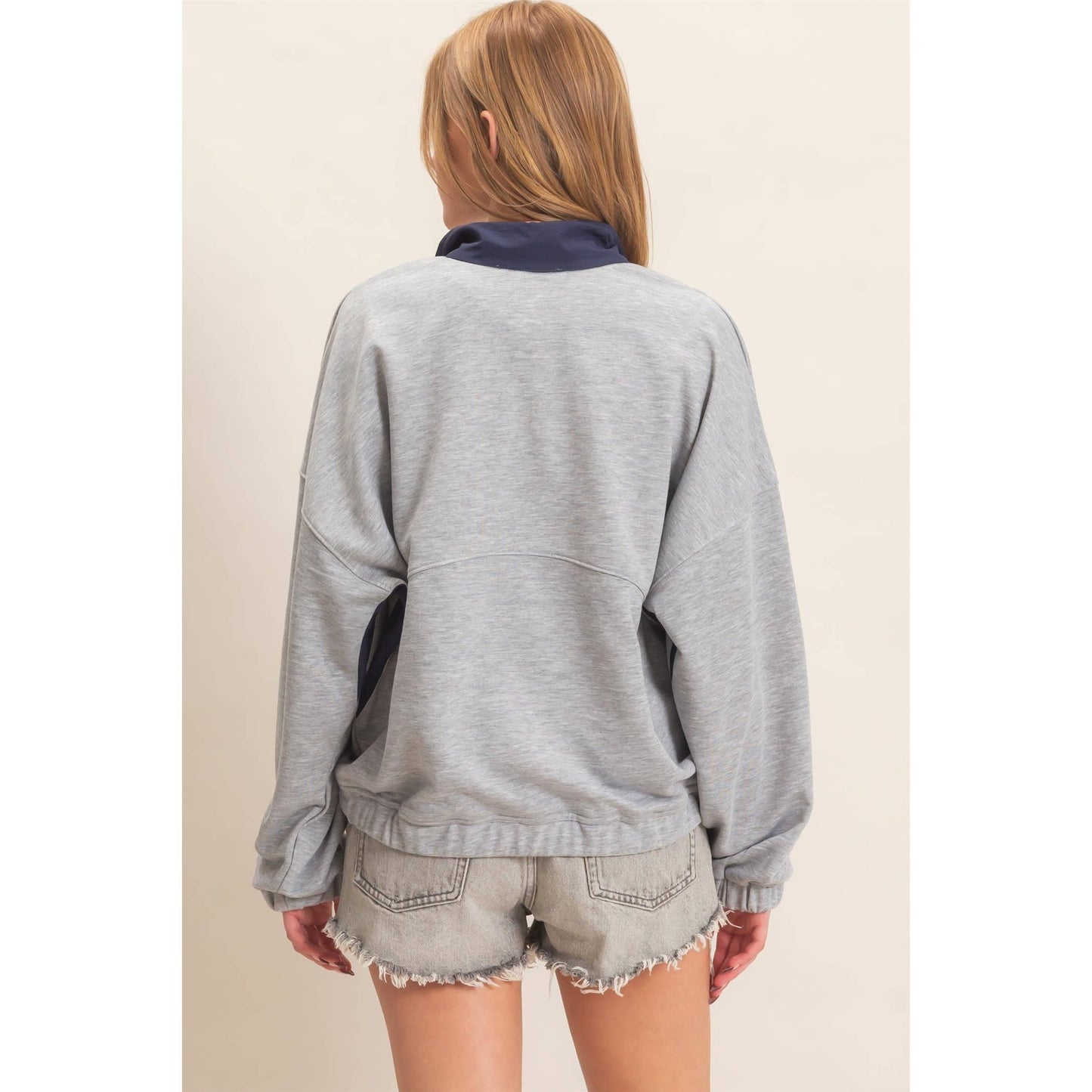 Oh Snap Contrast Pullover