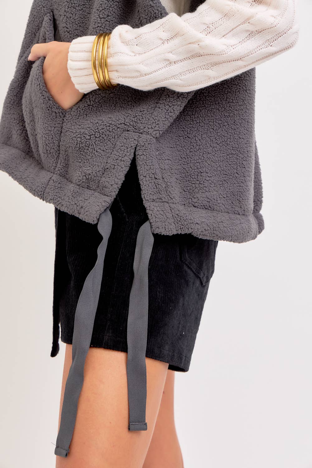 Cozy Are We Fleece Vest