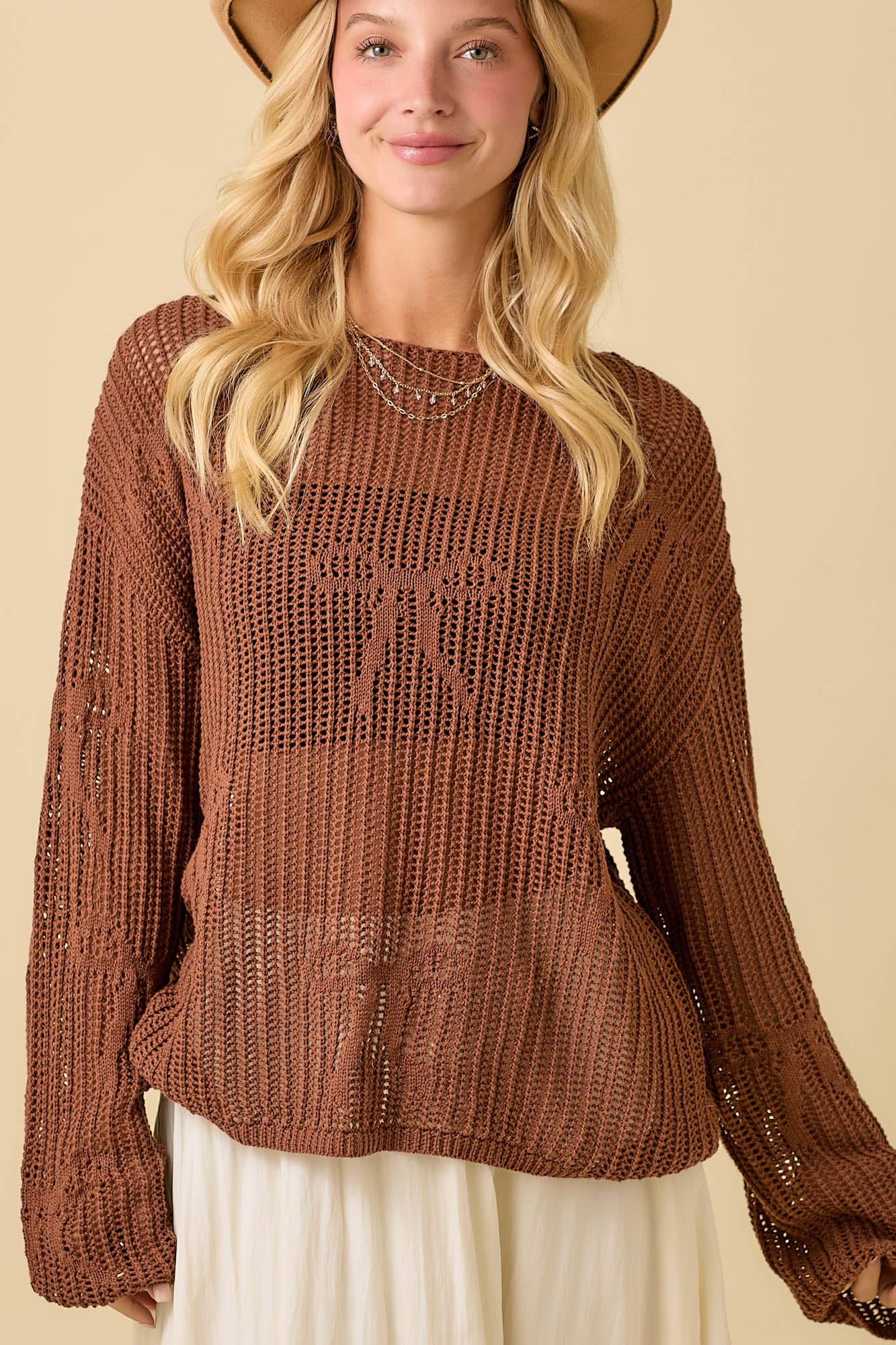 Boat Neck Crochet Bow Top