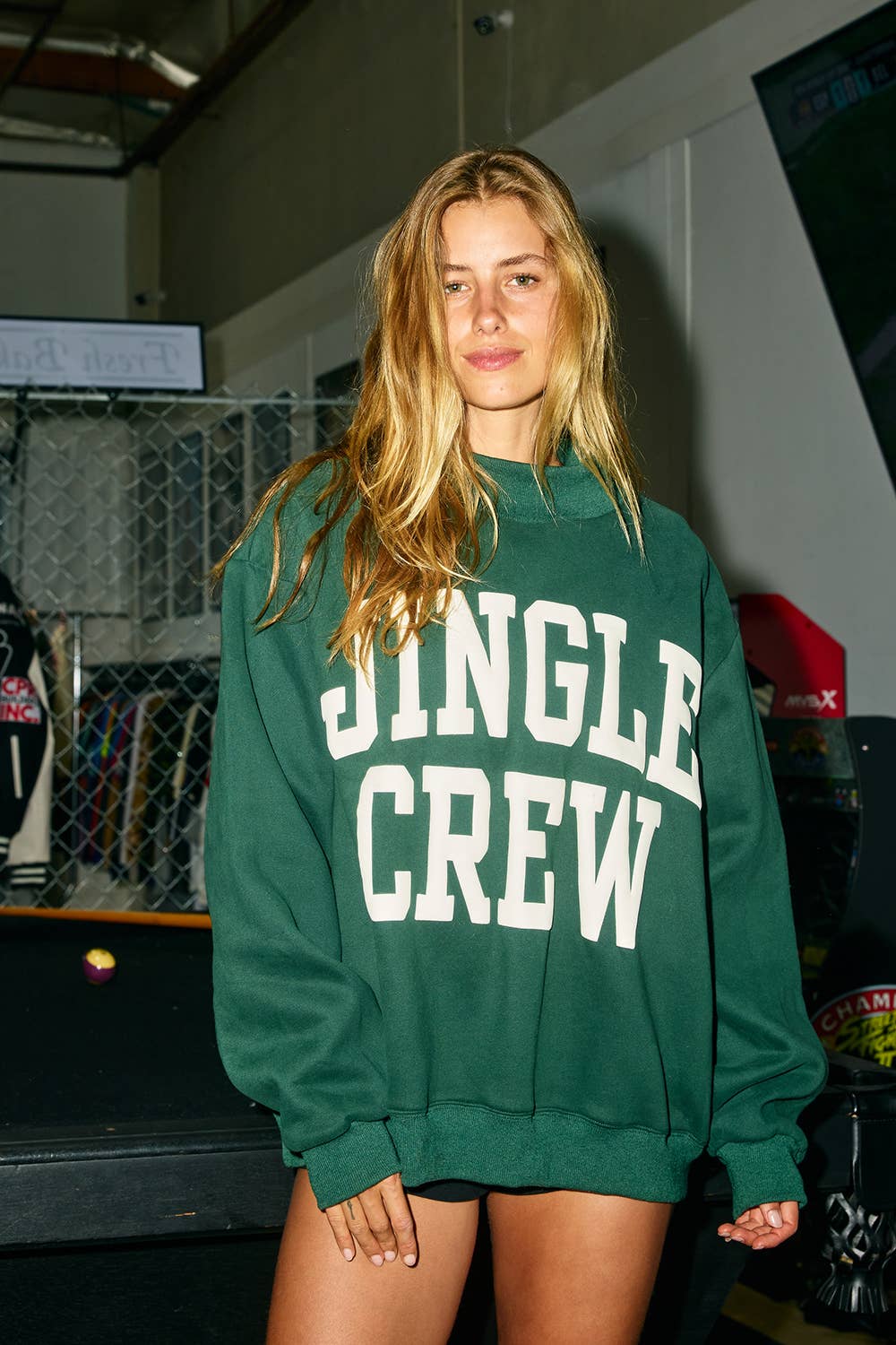 JINGLE CREW Mock Neck Sweatshirt