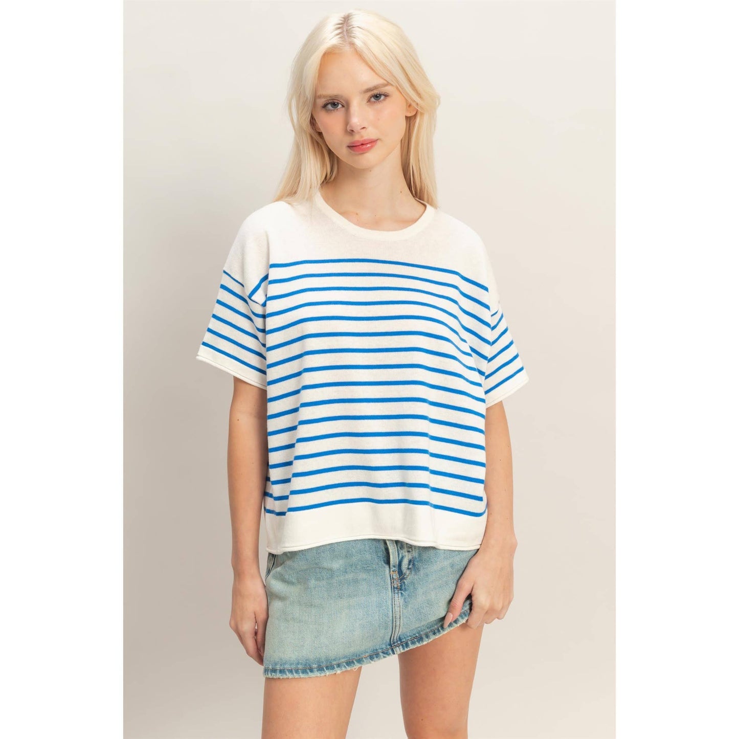 Piper Striped Sleeve Top