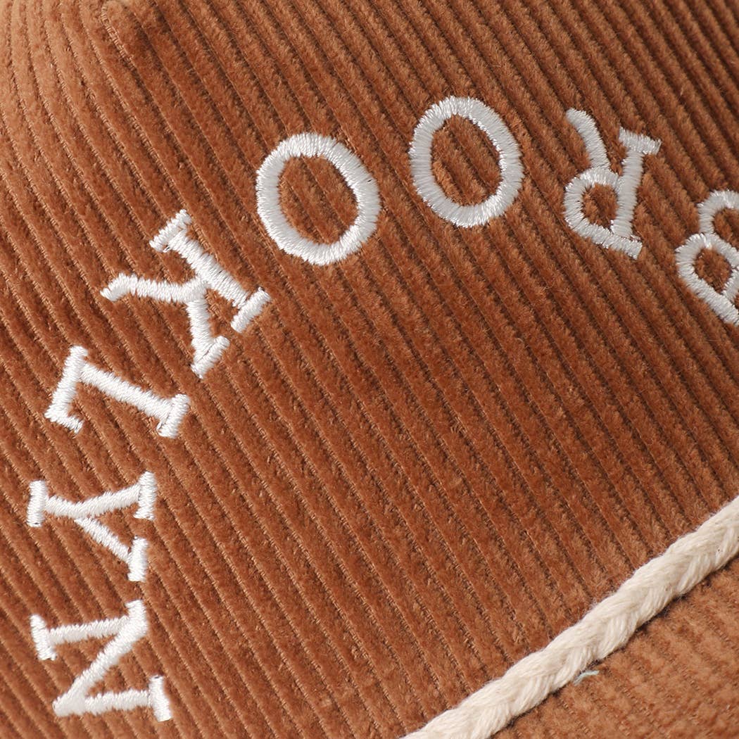 Custom Corduroy Embroidered Hat - Your City & State