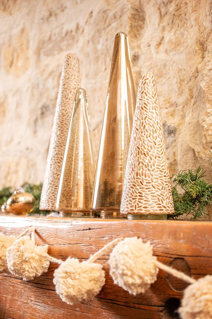 Glass Tree Gold Luster 11"