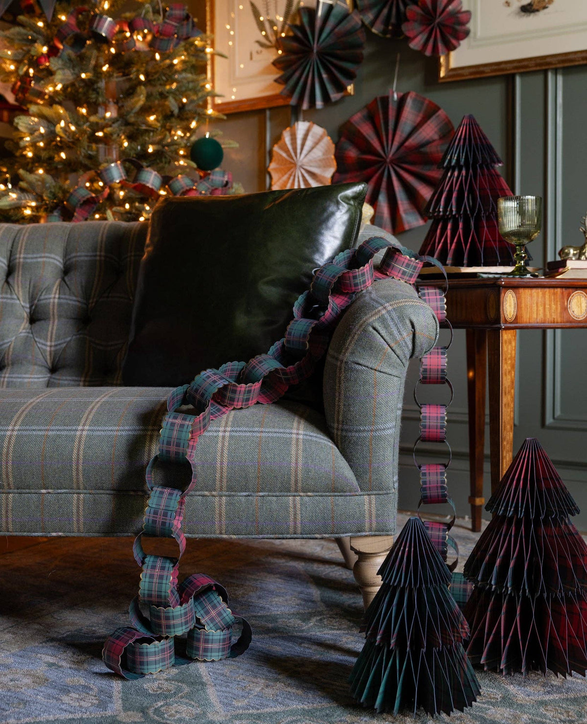 PLD1308 - Plaid Paper Tree Set