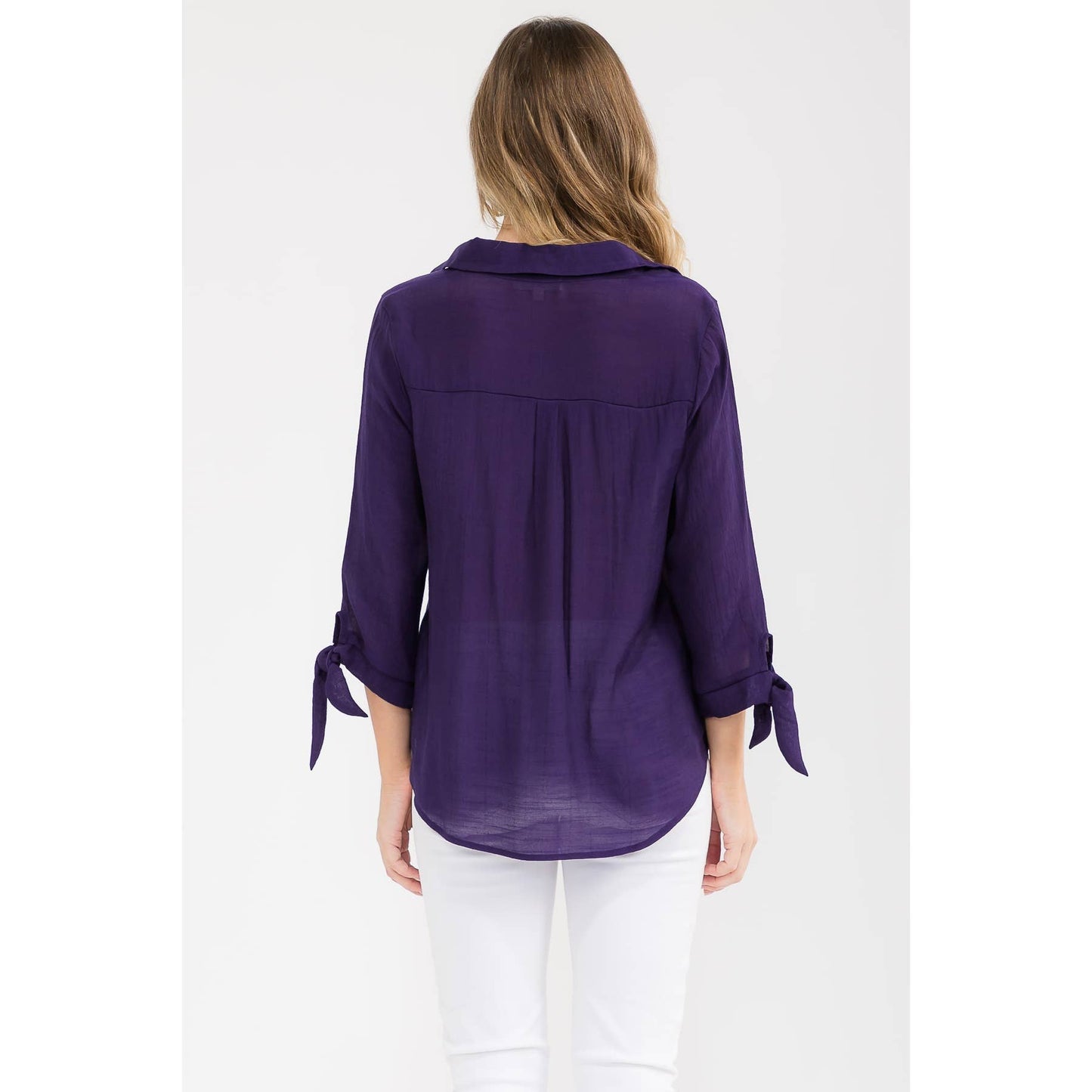 Papaya Gauze Top