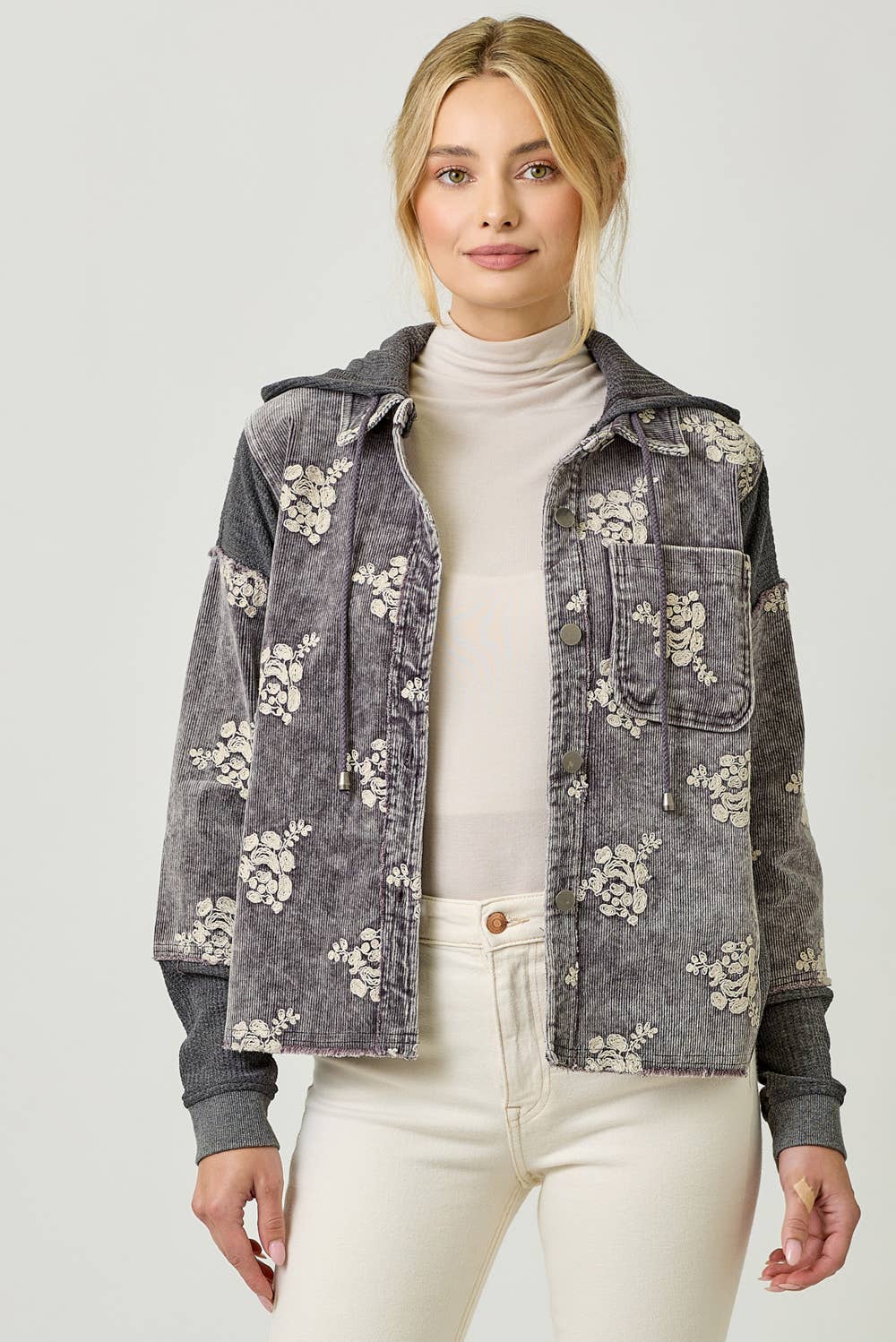 Baby Blues Floral Shacket