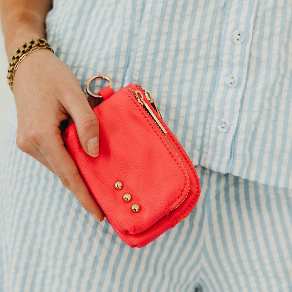Nylon Cameron Double Zip Card Wallet