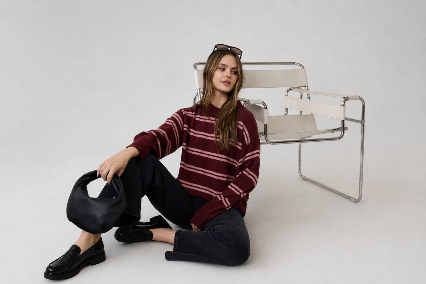 Somethin bout Falling Striped Sweater