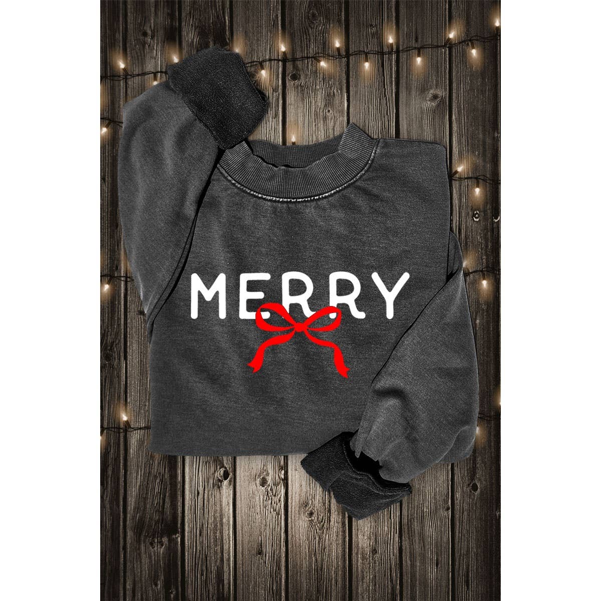 Merry Ribbon Graphic Sweatshirt