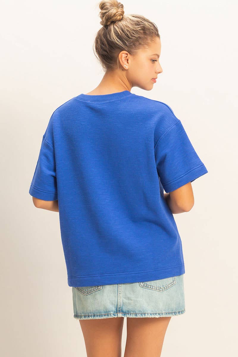 Saige Rolled Sleeve Top