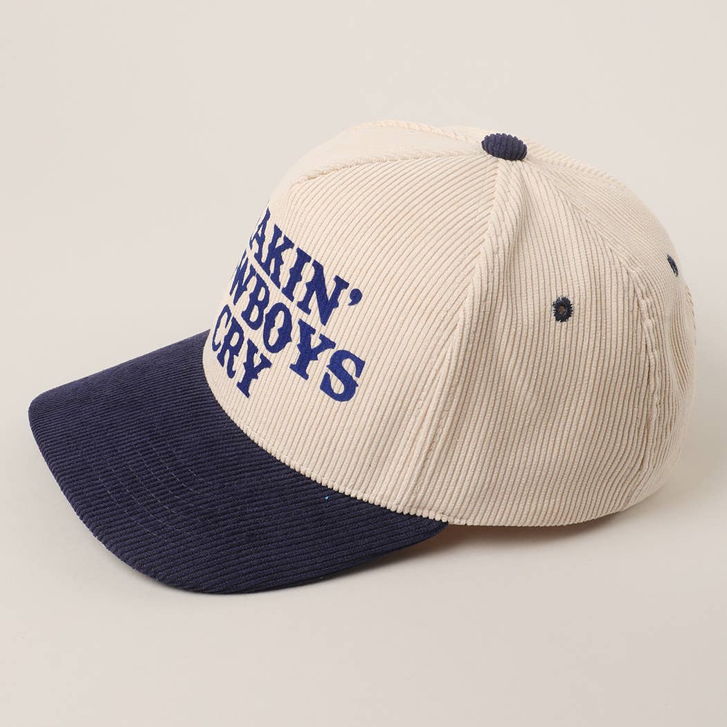 MAKIN' COWBOYS CRY Corduroy Trucker Hat
