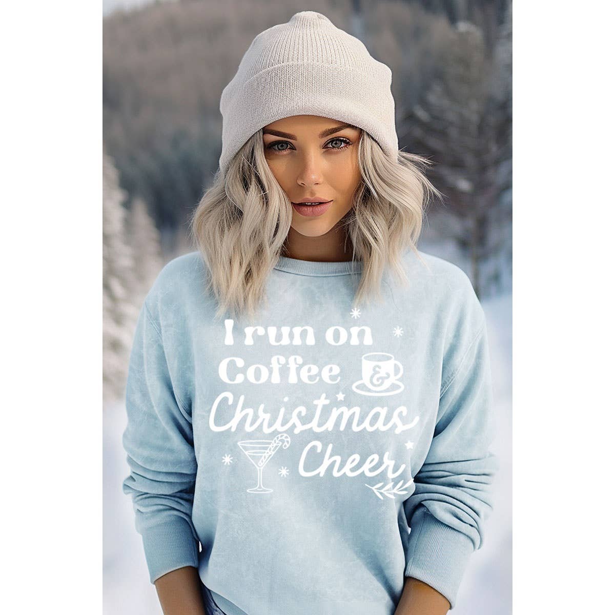 I RUN ON COFFEE MINERAL GRAPHIC SWEATSHIRTS