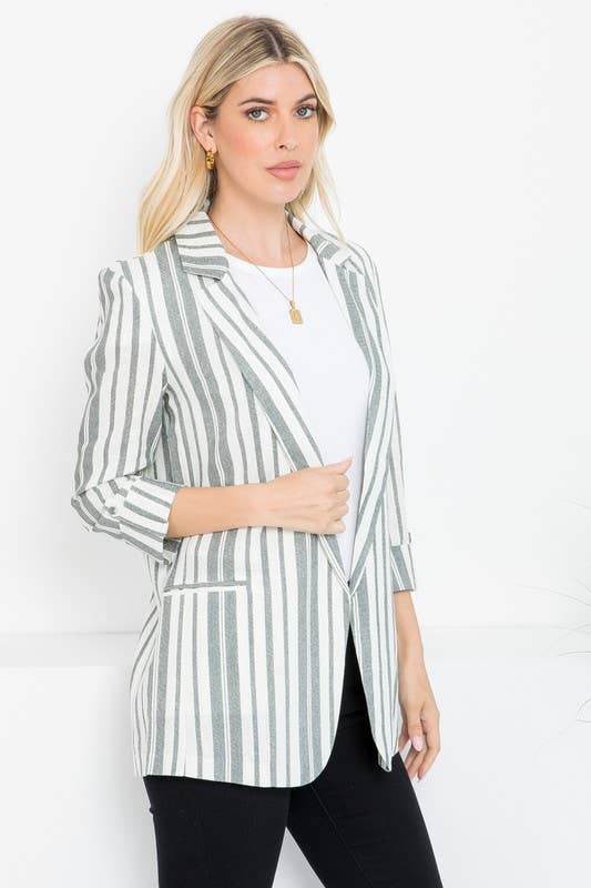 Corporate Girly Blazer White