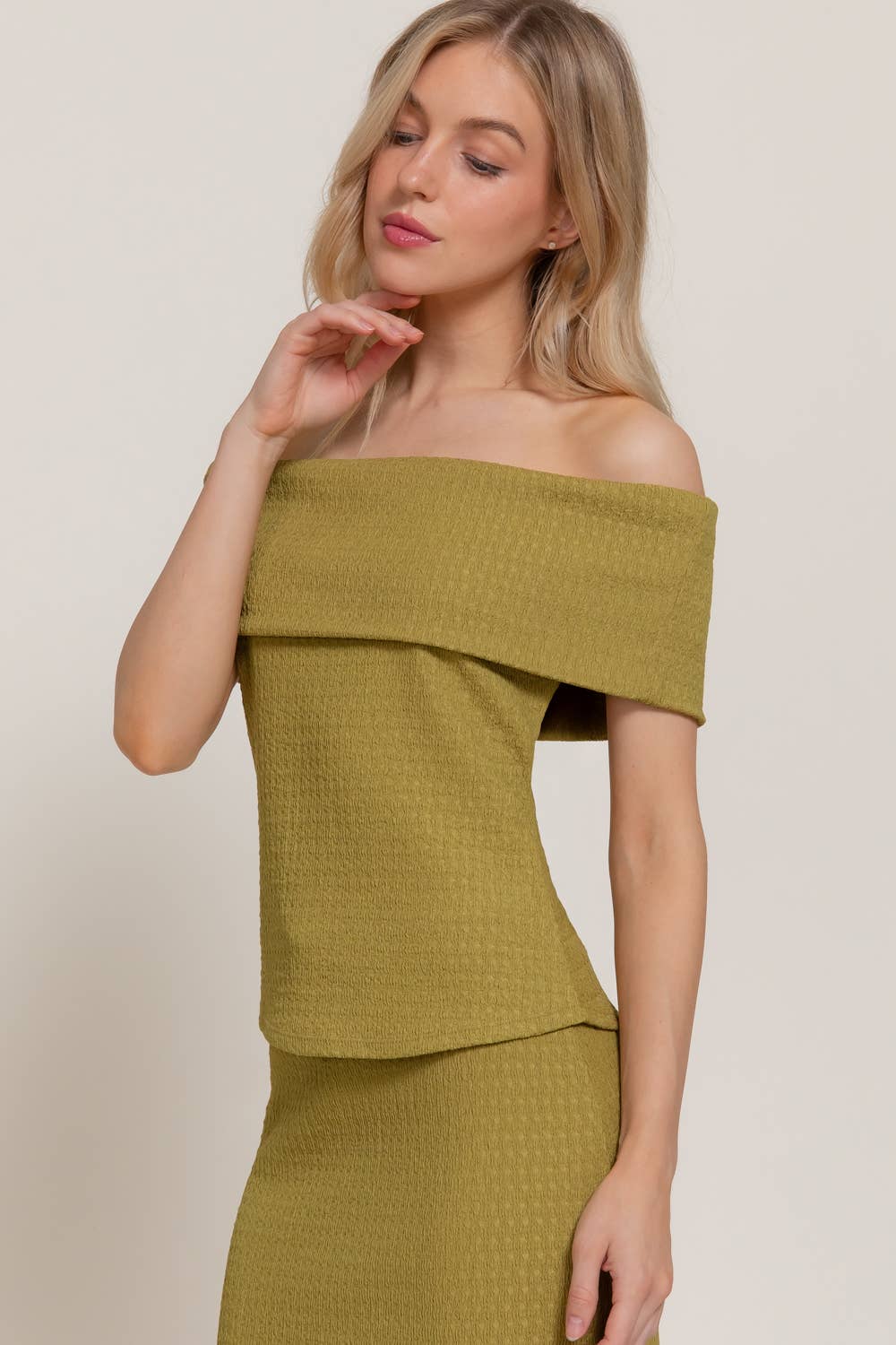 Come Sail Away Off Shoulder Top