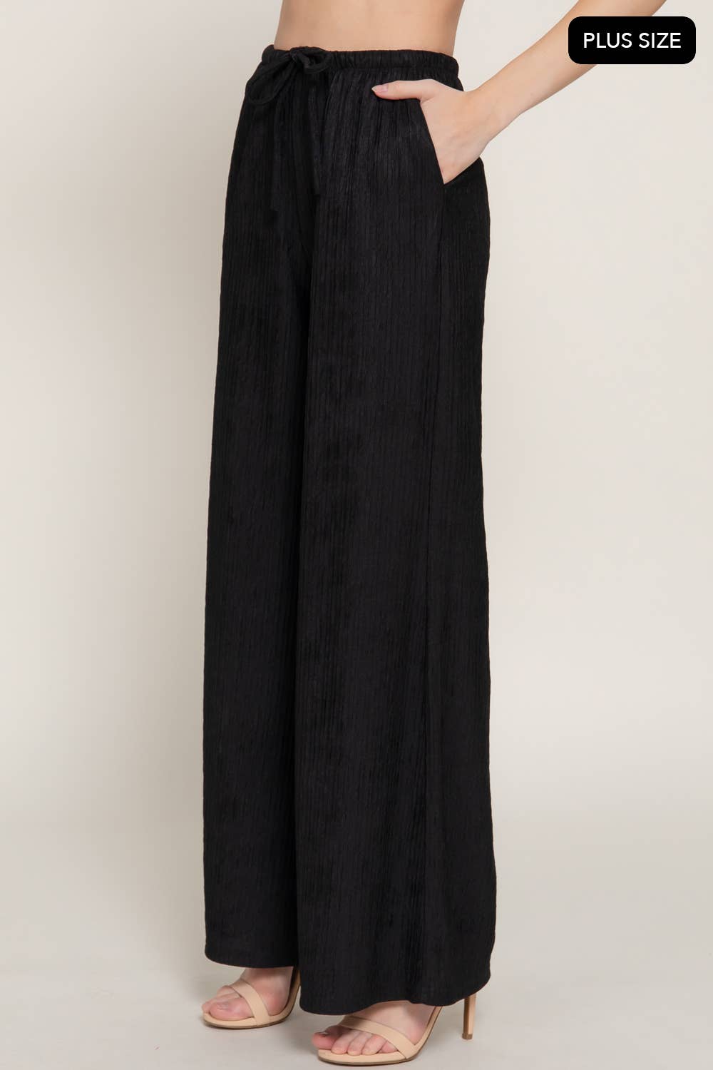 PLUS Crinkle Pallazo Pant