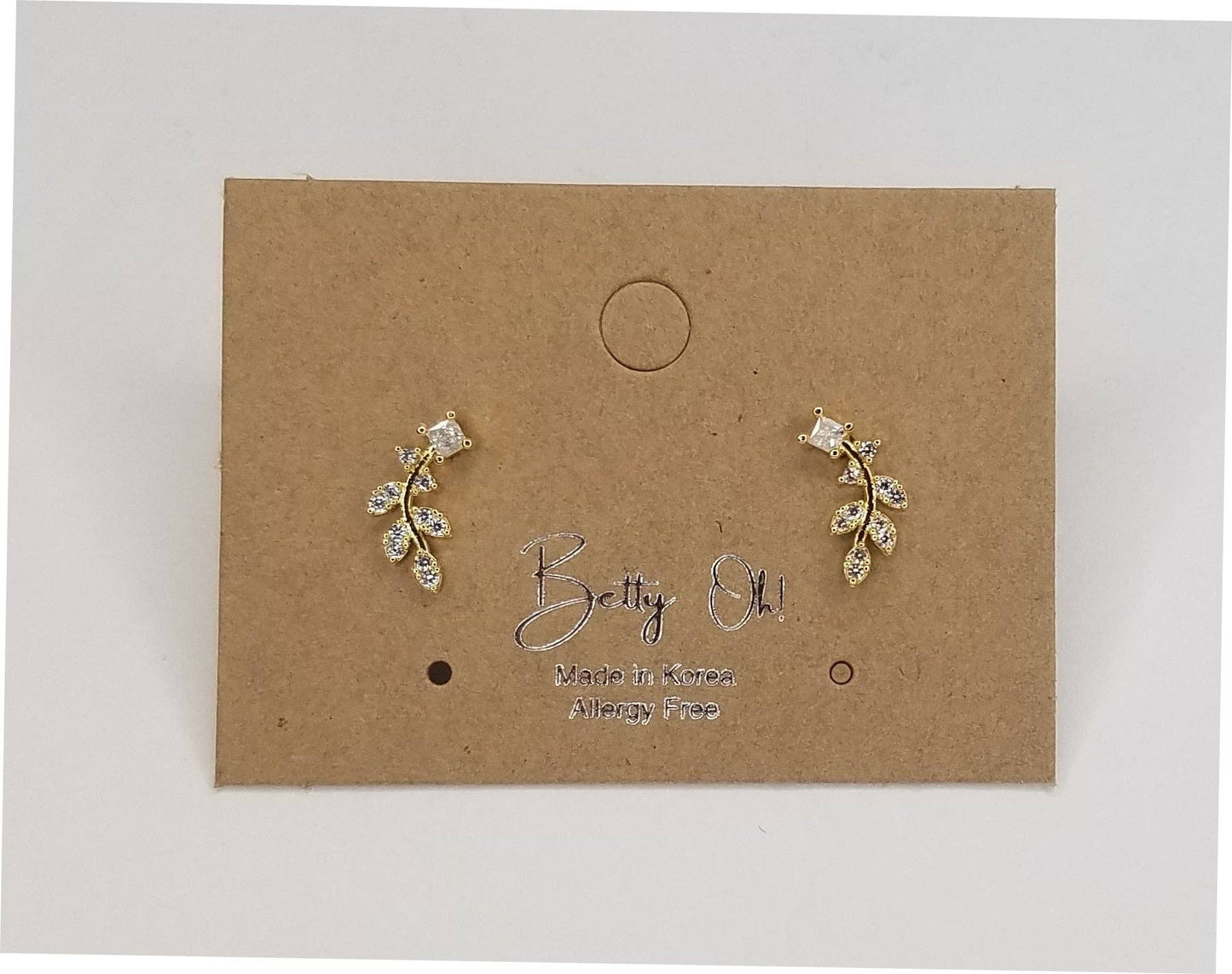 Delicate Leaf Post Earring
