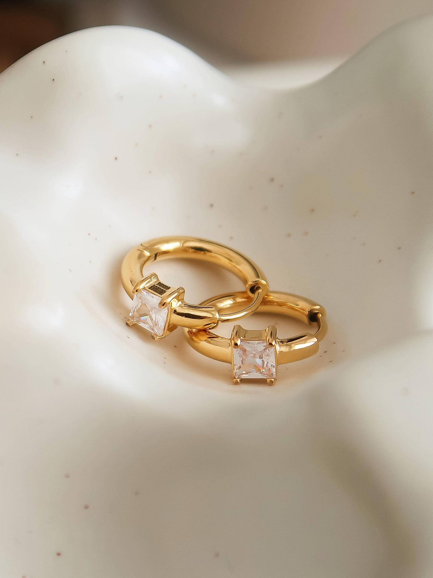 Adhara 18K Gold Huggies