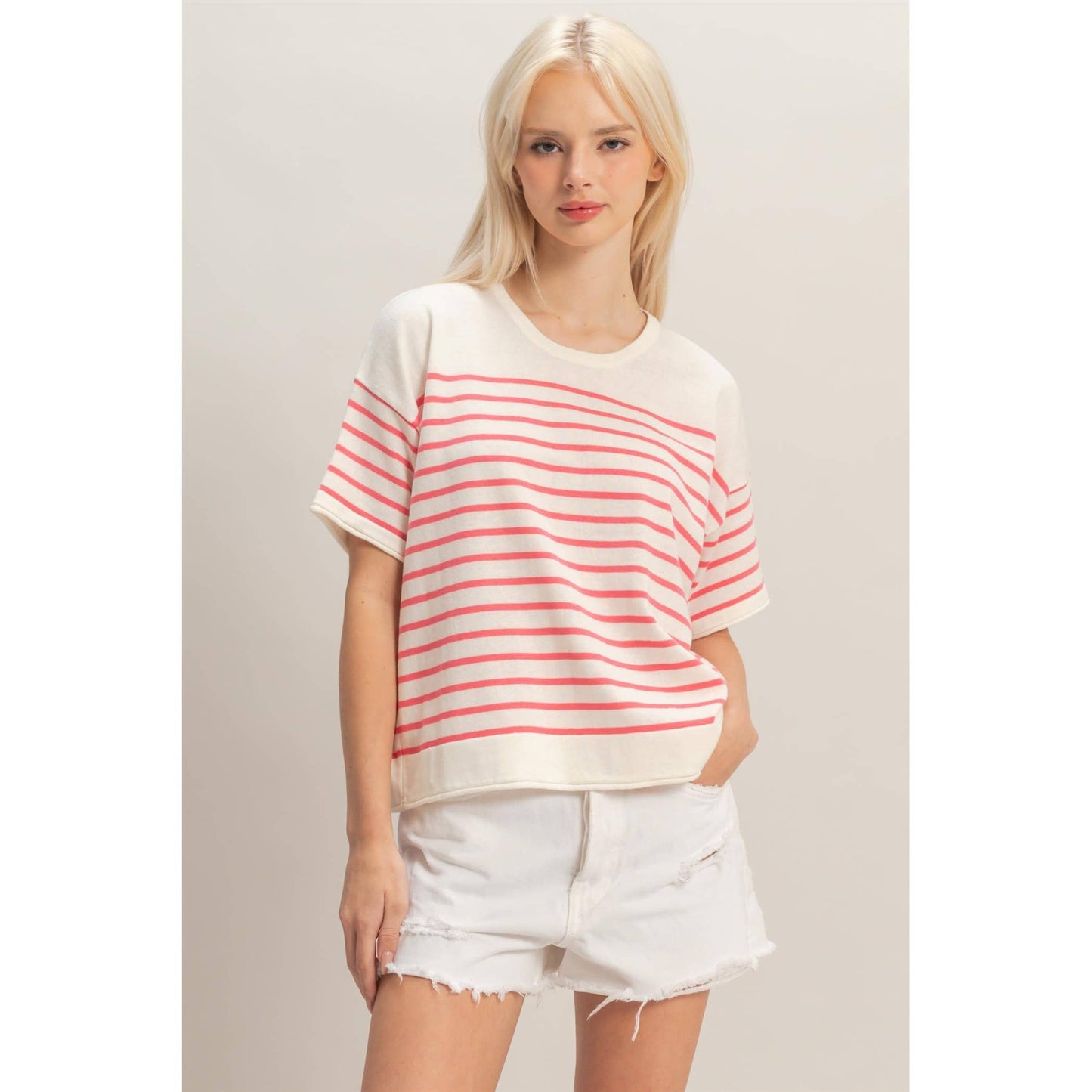 Piper Striped Sleeve Top