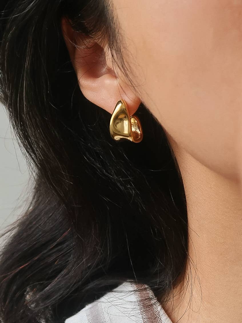 Ninelle 18K Gold Hoop Earrings